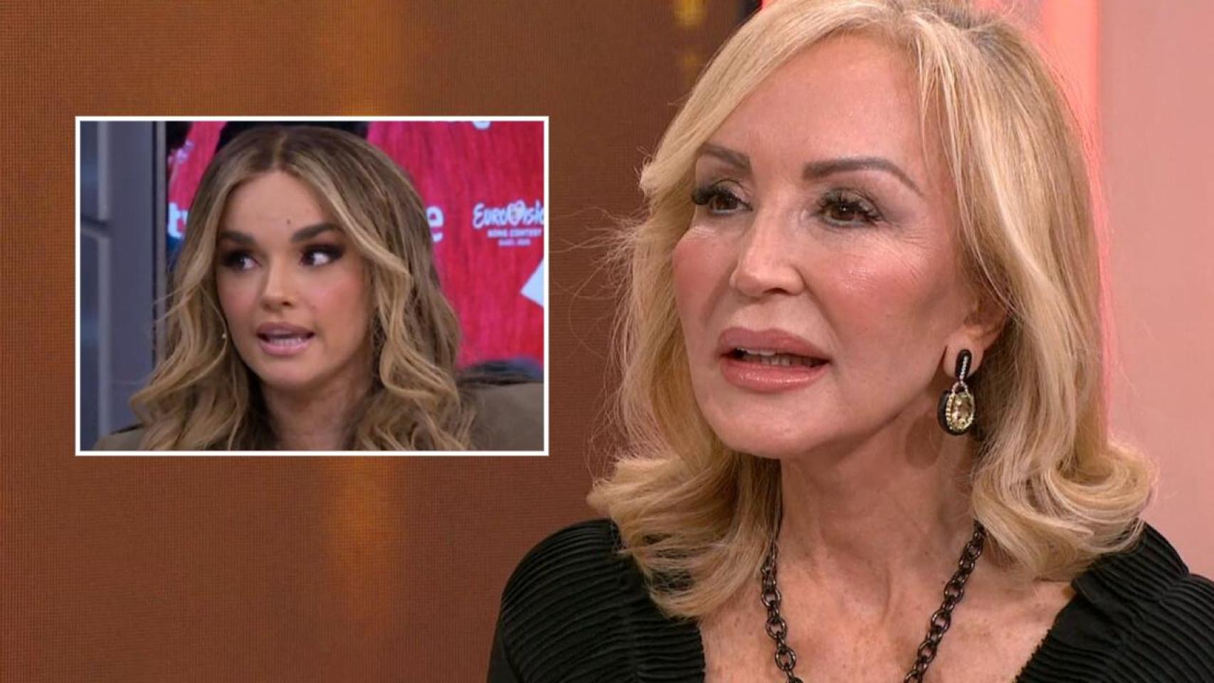 Carmen Lomana y Melody, en un fotomontaje de BLUPER.