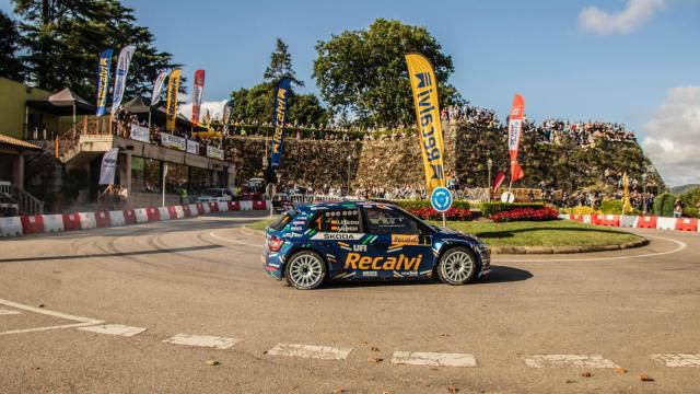 'Cohete' Suárez en el tramo de O Castro.