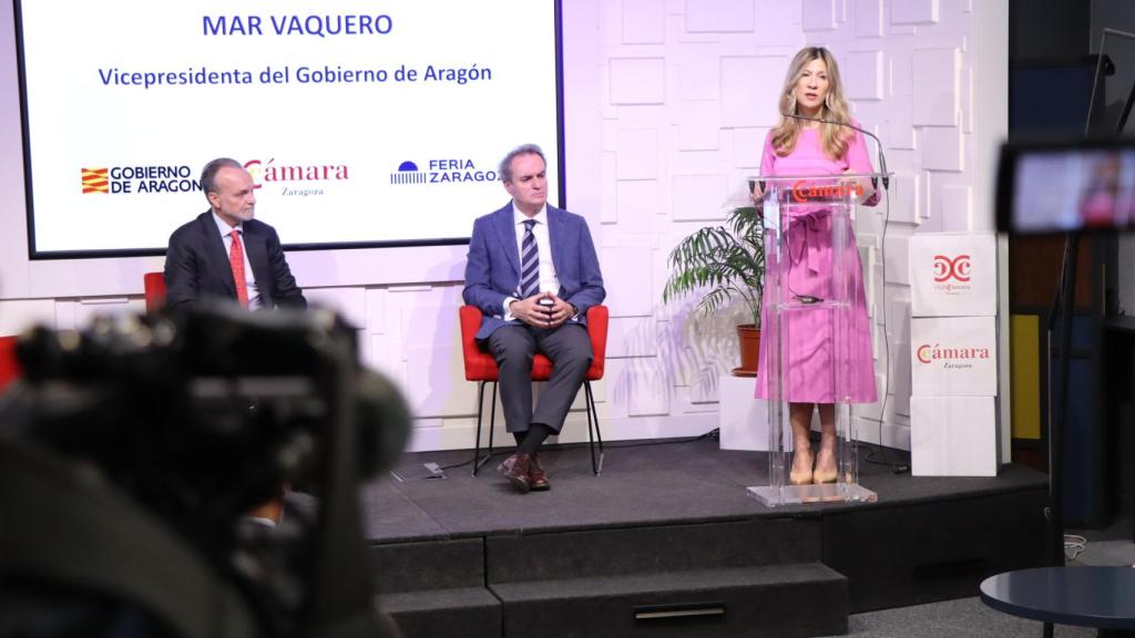 Presentación del informe en la Cámara de Comercio de Zaragoza.