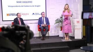 Presentación del informe en la Cámara de Comercio de Zaragoza.