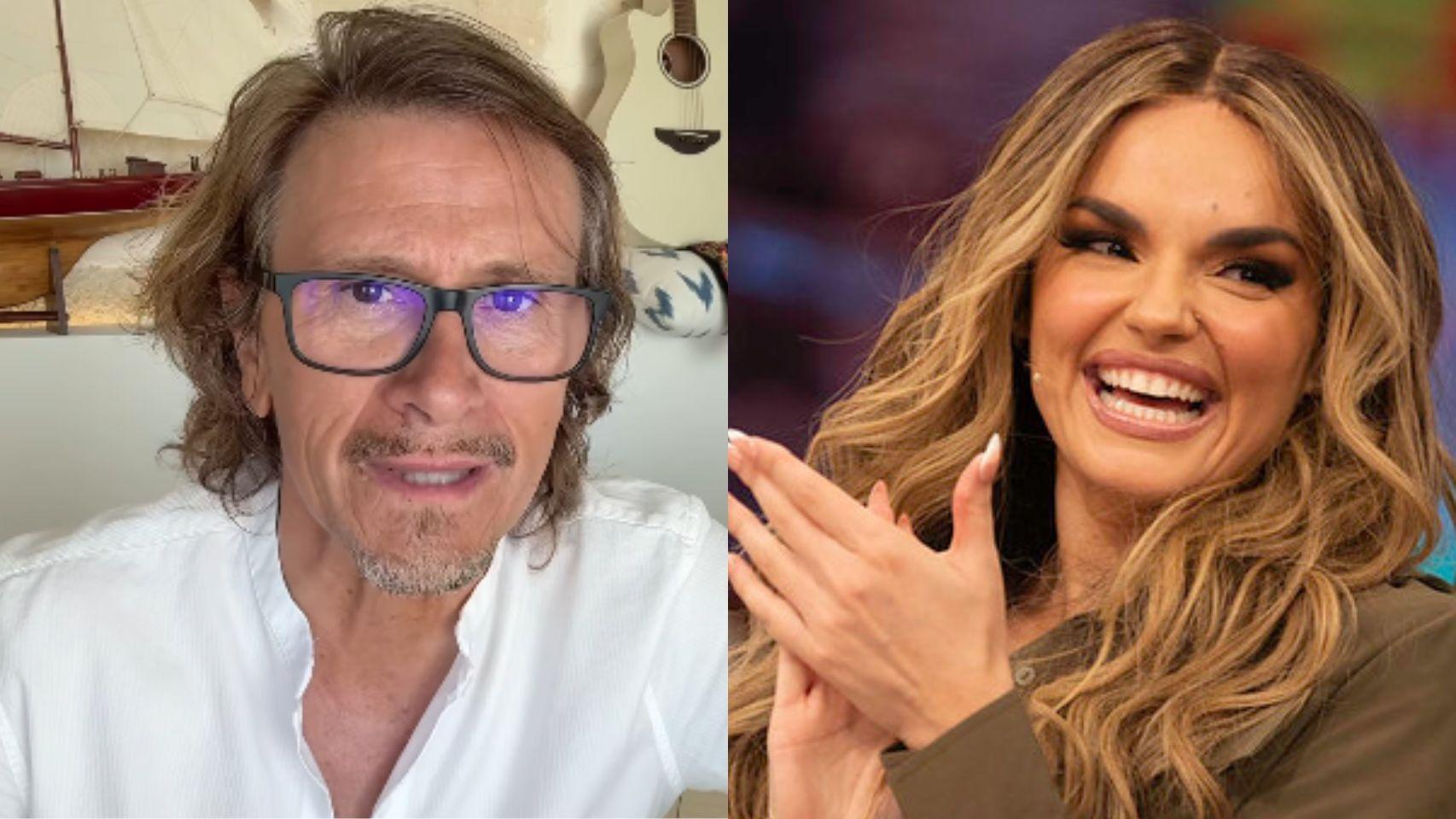 Alejandro Abad y Melody, en un fotomontaje