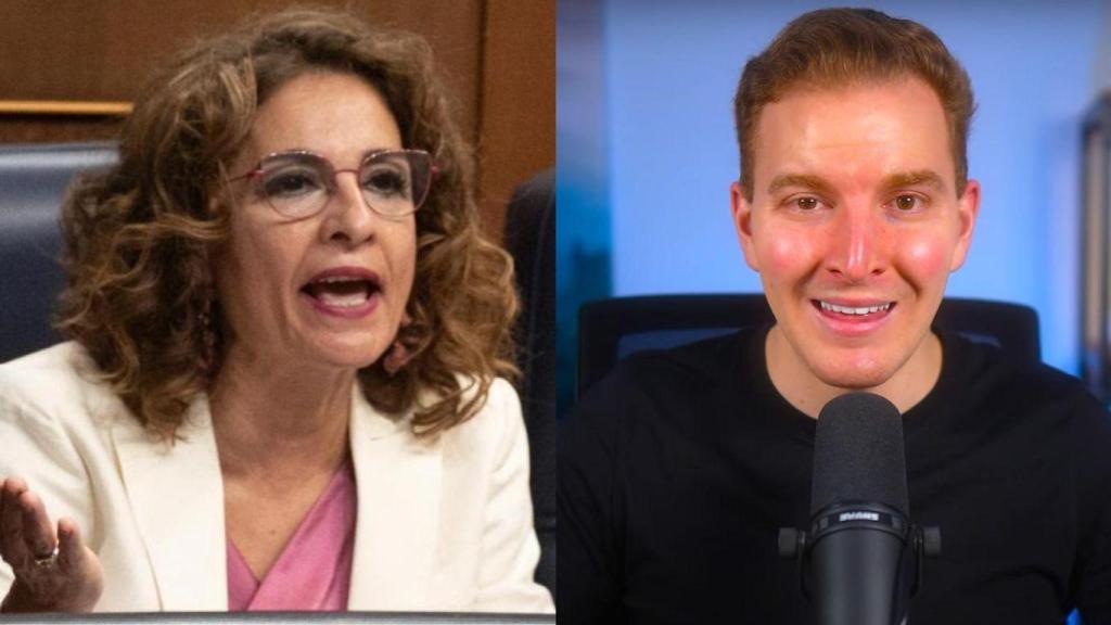 Montaje con María Jesús Montero, ministra de Hacienda y el experto en finanzas Baijavier.