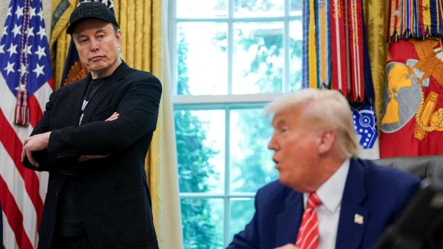 Elon Musk y Trump reunidos en la Casa Blanca.