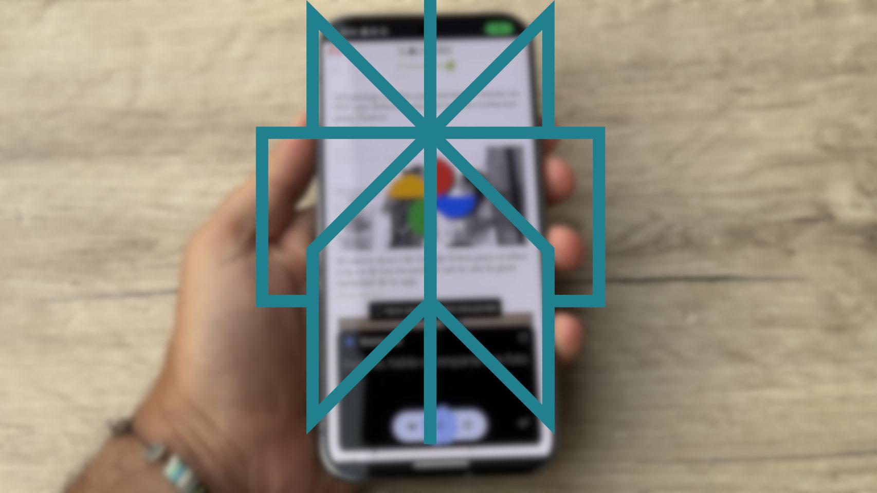 Logotipo de Perplexity sobre un teléfono móvil.