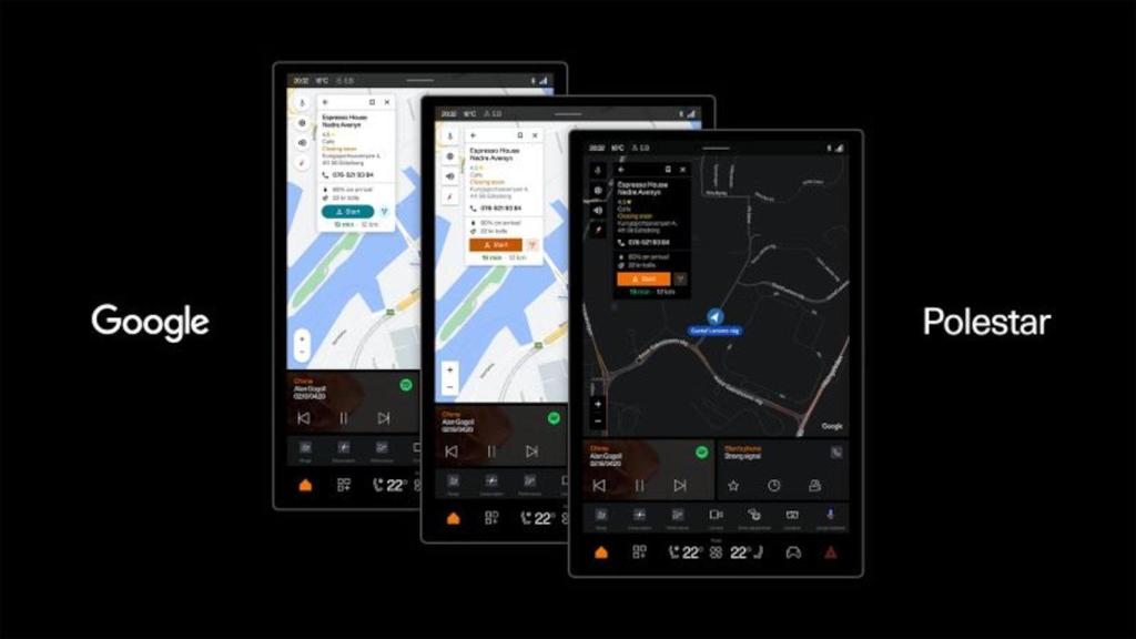 La nueva versión de Google Maps para coches de Polestar