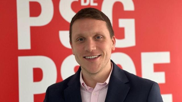 El actual secretario xeral del PSOE compostelano, Aitor Bouza.