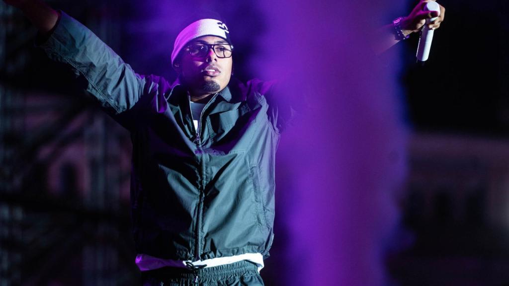 Myke Towers, en su concierto del Icónica Santalucia Fest.