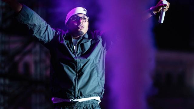 Myke Towers, en su concierto del Icónica Santalucia Fest.