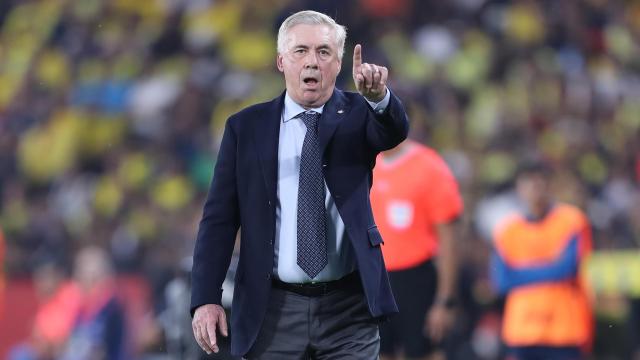 Ancelotti, durante su estreno con Brasil.