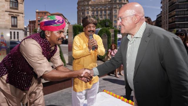 Jesús Julio Carnero, alcalde de Valladolid, en la presentación del JLF