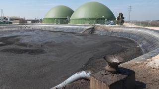 Planta de biogás con purines