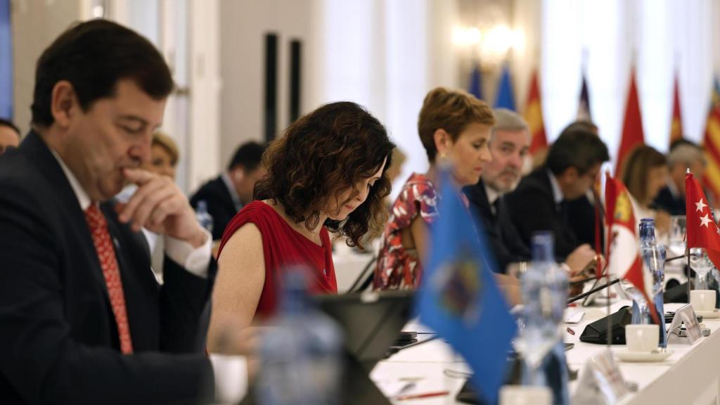 Ayuso este viernes en la Conferencia de Presidentes.