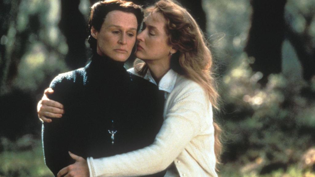 Glenn Close y Meryl Streep en 'La casa de los espíritus', película dirigida por Bille August