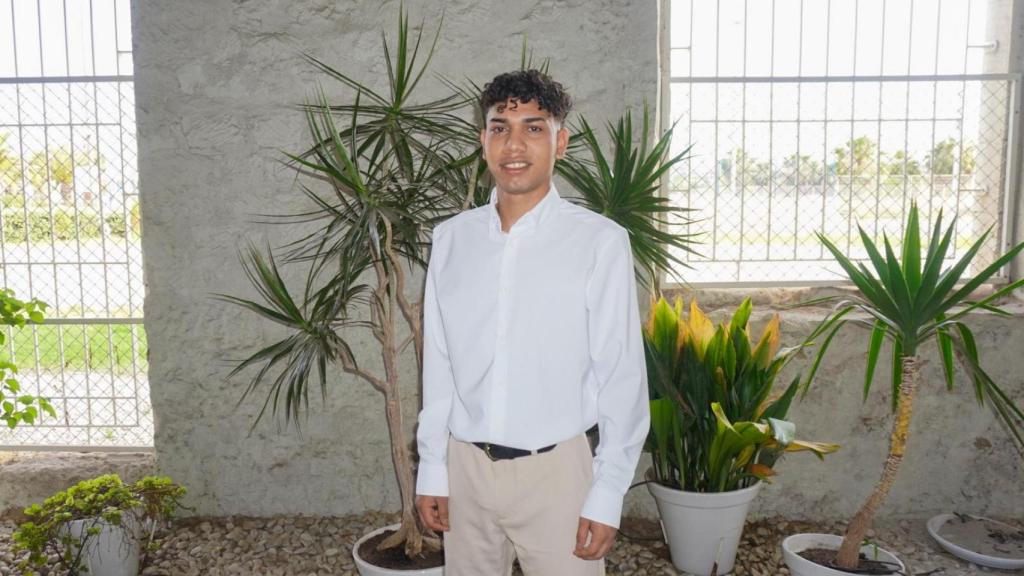 Traian José en Casa Mediterráneo durante la presentación del documental 'Camigrants'.