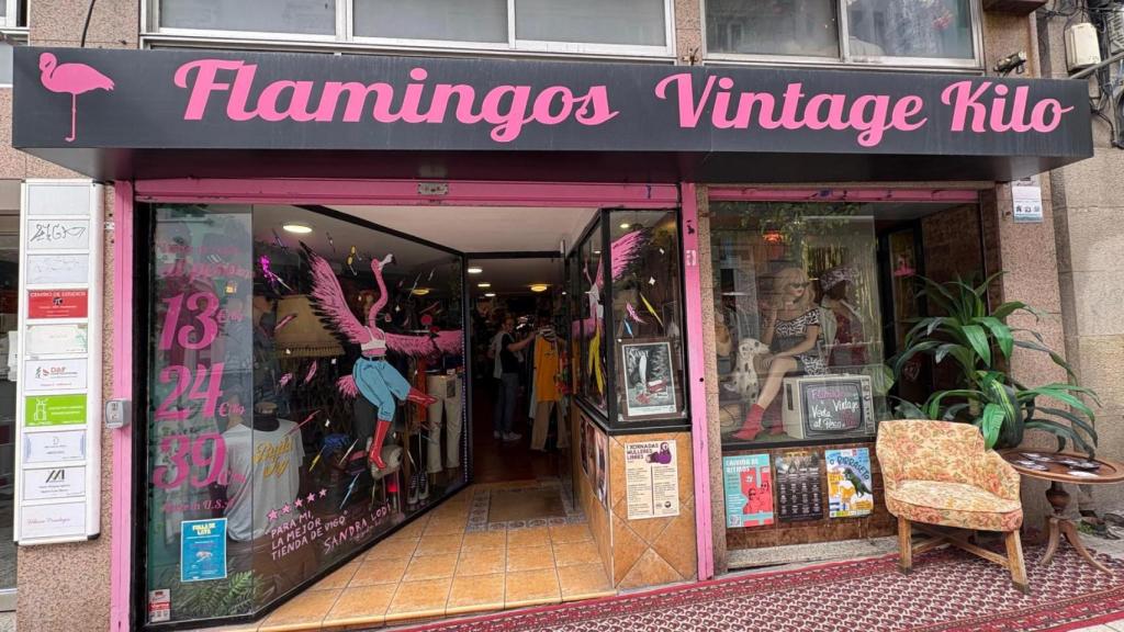 Exterior de Flamingos Vintage Vigo.