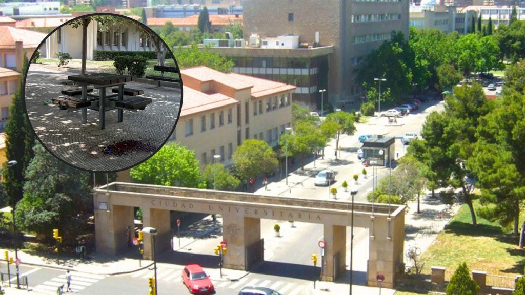Imagen del campus San Francisco de la Universidad de Zaragoza donde ha ocurrido el apuñalamiento