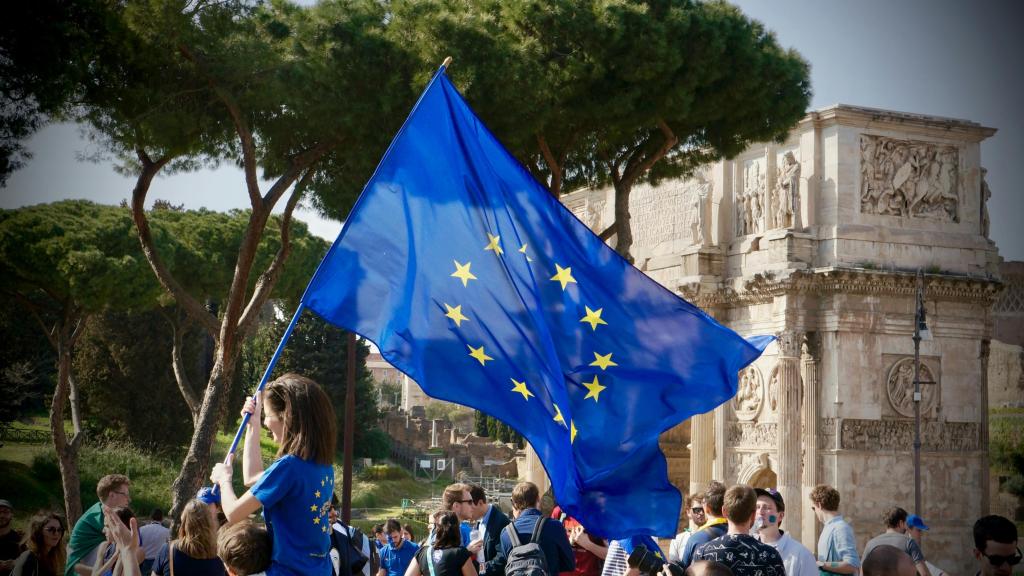 Un grupo de europeístas en Roma.