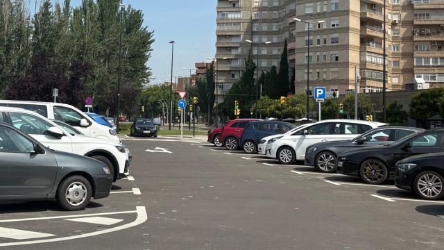 Una de las nuevas zonas de aparcamiento estrenada este 2025 en el Actur