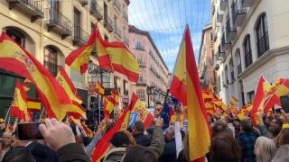 Una de las últimas protestas convocadas por el PP, en Zaragoza.