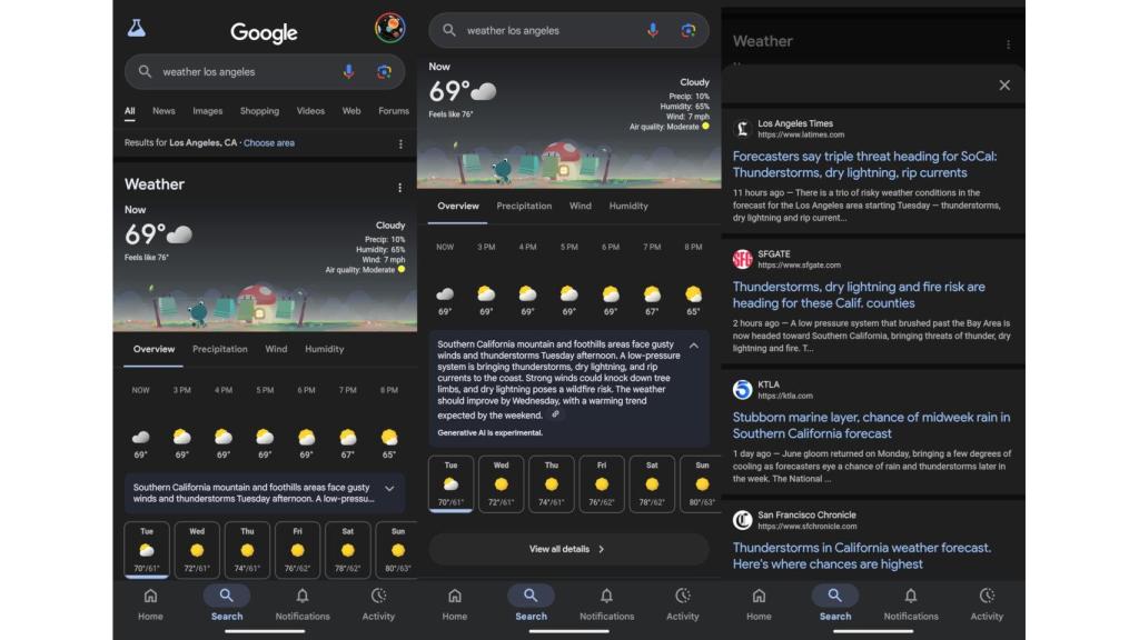 Nueva predicción del tiempo generada por IA de Google