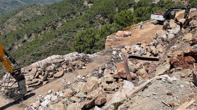 Una imagen de las obras en la A-397.