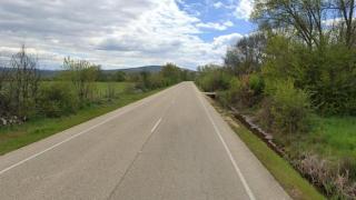 La carretera SO-820 en el término municipal de la localidad soriana de El Royo