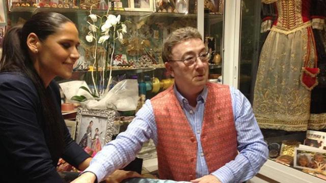 Enrique Marzal junto a la cantante Rosa López.