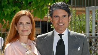 Olivia de Borbón y su marido, Julián Porras-Figueroa, han celebrado este sábado la comunión de su hija.