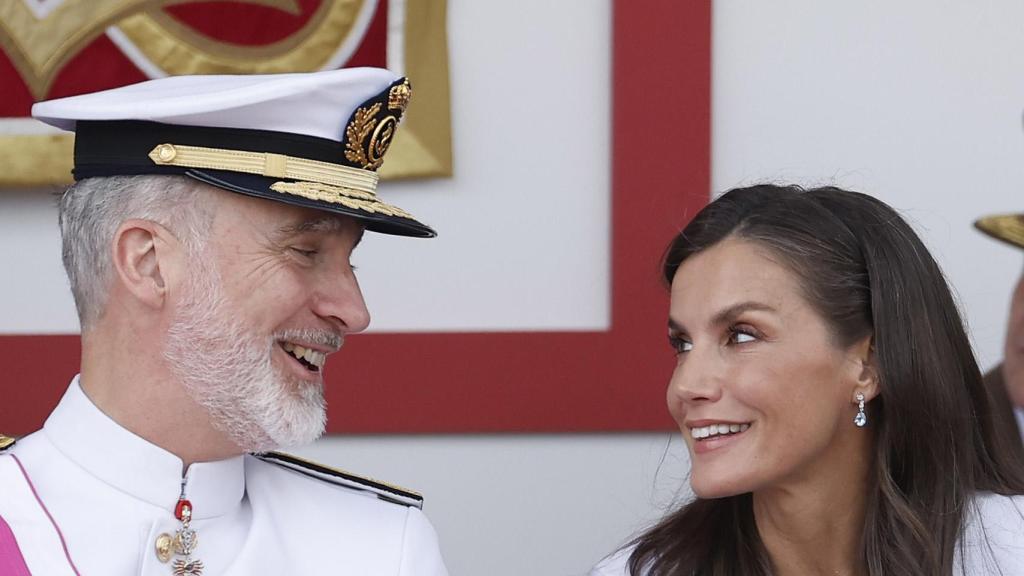 Los reyes Felipe VI y Letizia, en el Día de las Fuerzas Armadas 2025.