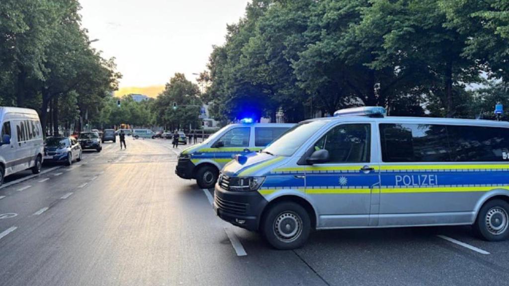 Lugar en el que la mujer ha atacado con un cuchillo a transeúntes en Múnich.