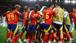 Los jugadores de la Selección celebran uno de los goles ante Francia en semifinales.