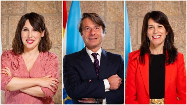 María Jesús Lorenzana, Miguel Corgos y María Martínez Allegue