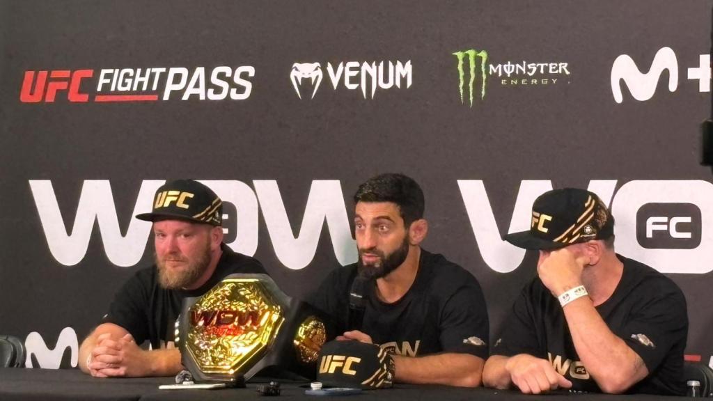Ibragimov y su equipo, en la rueda de prensa posterior a WOW 20