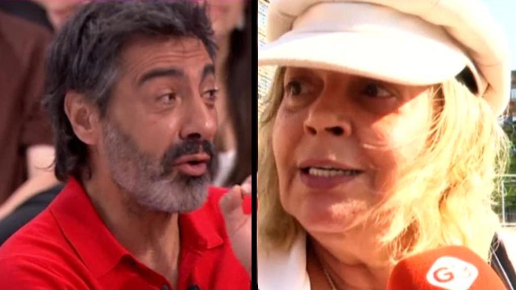 Juan del Val y Terelu Campos, en un fotomontaje de BLUPER.