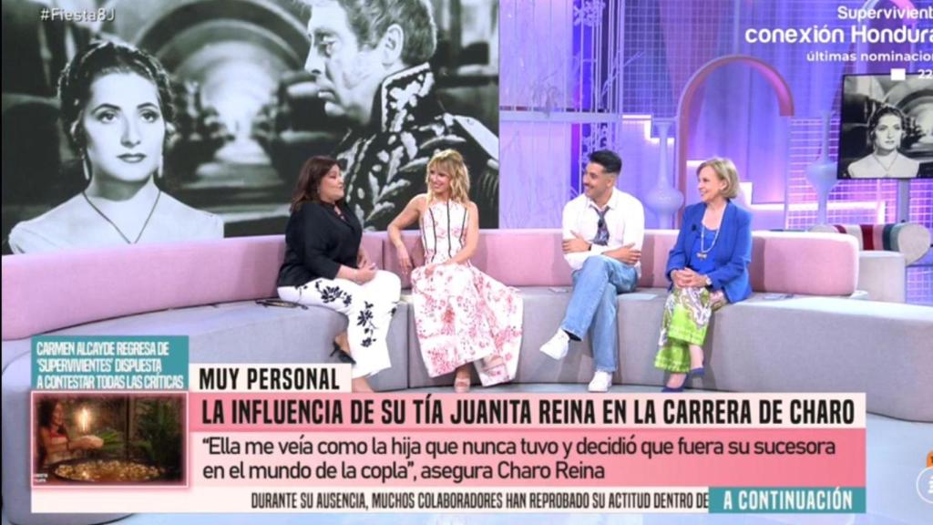 Charo Reina en plató.