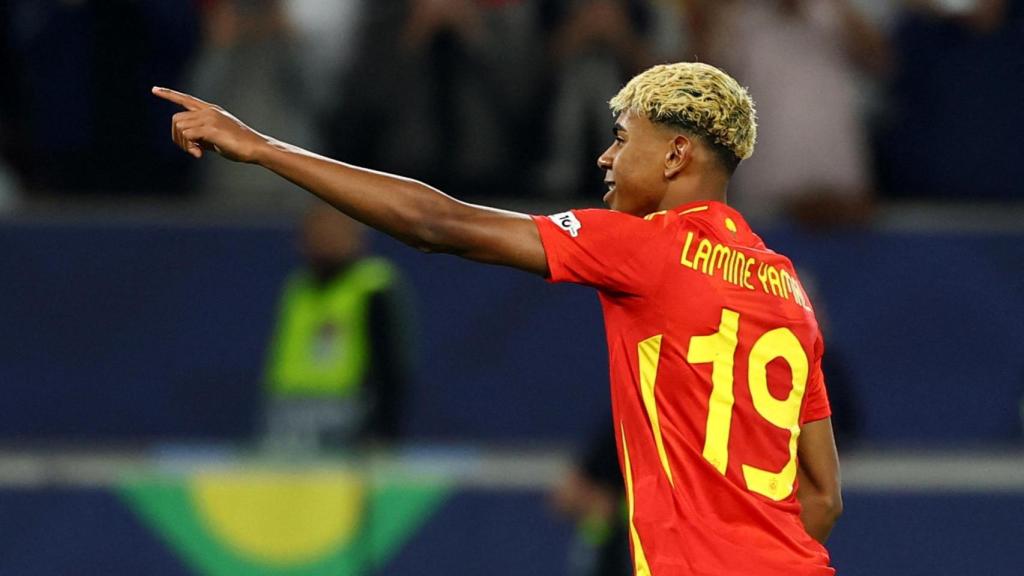 Lamine Yamal, durante el partido frente a Francia en la Nations League