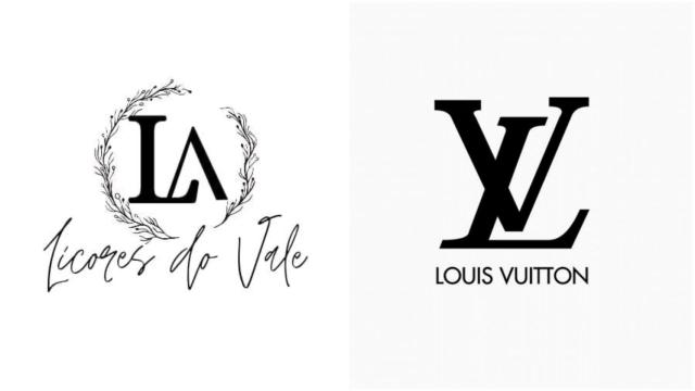 Logos de Licores do Vale y de Louis Vuitton.