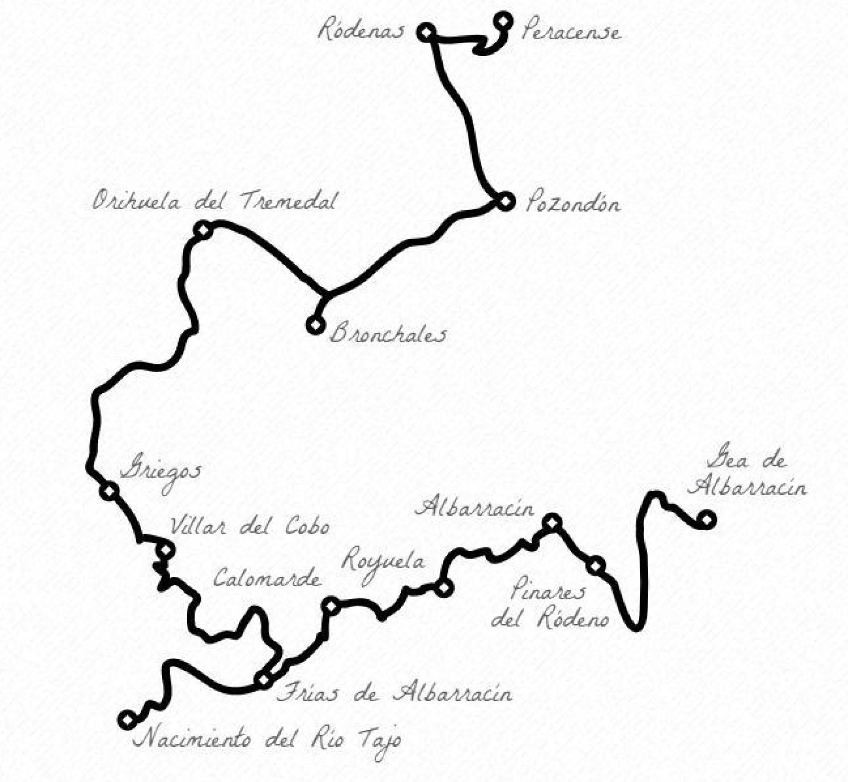 Mapa de la Tuta Montes Universales.