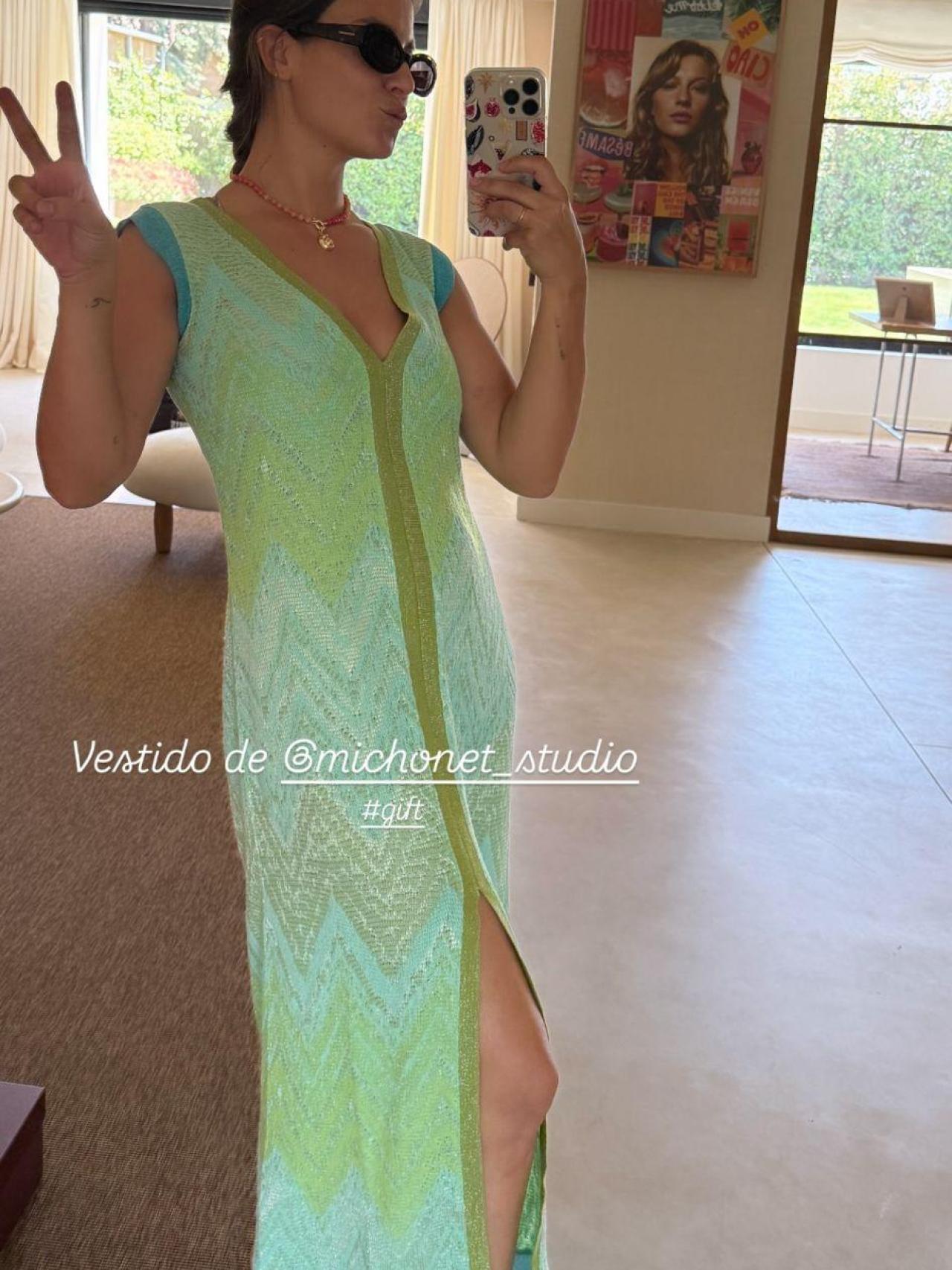 Marta Pombo con vestido de Michonet.