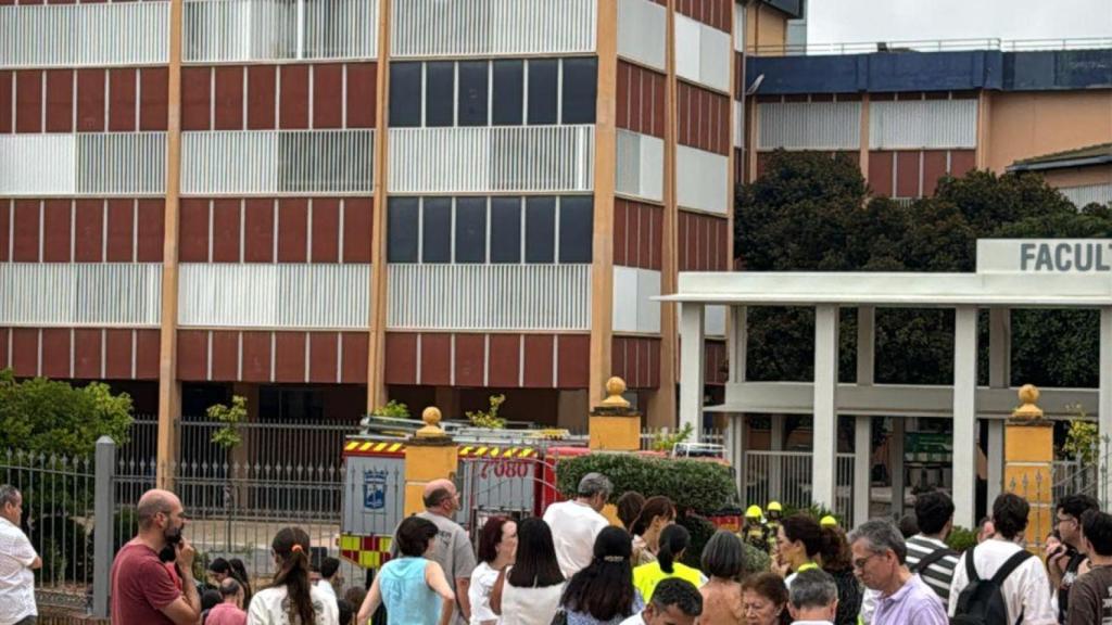 Una imagen del desalojo.