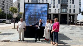 Caballero acusa a la Xunta de deslealtad institucional por el acto en el IES Domingo Villar de Navia