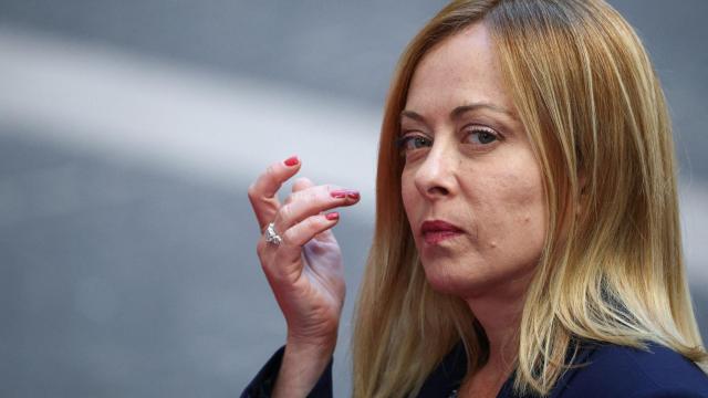La primera ministra italiana Giorgia Meloni.