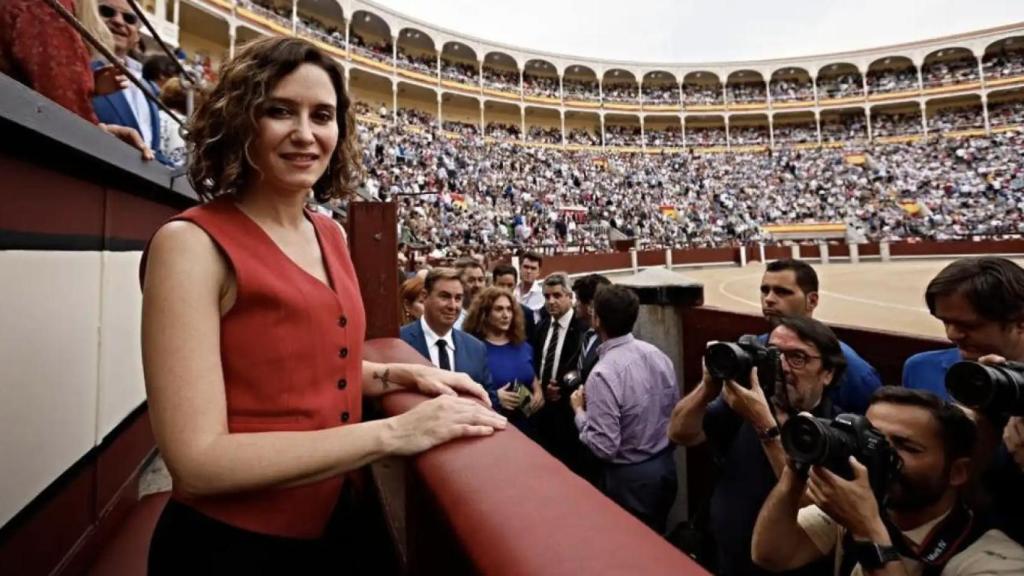 Isabel Díaz Ayuso en la plaza de toros de Las Ventas.