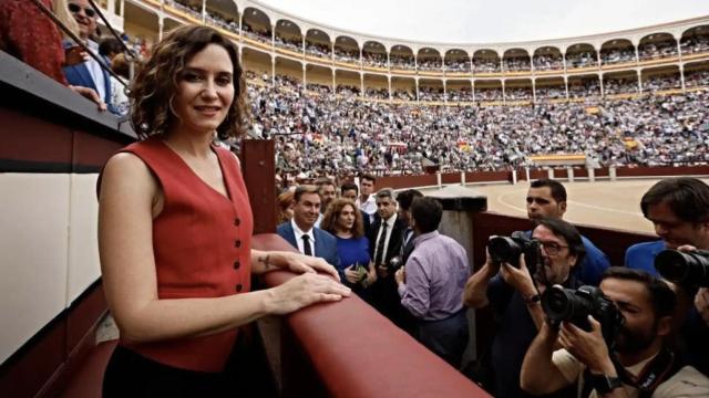 Isabel Díaz Ayuso en la plaza de toros de Las Ventas.