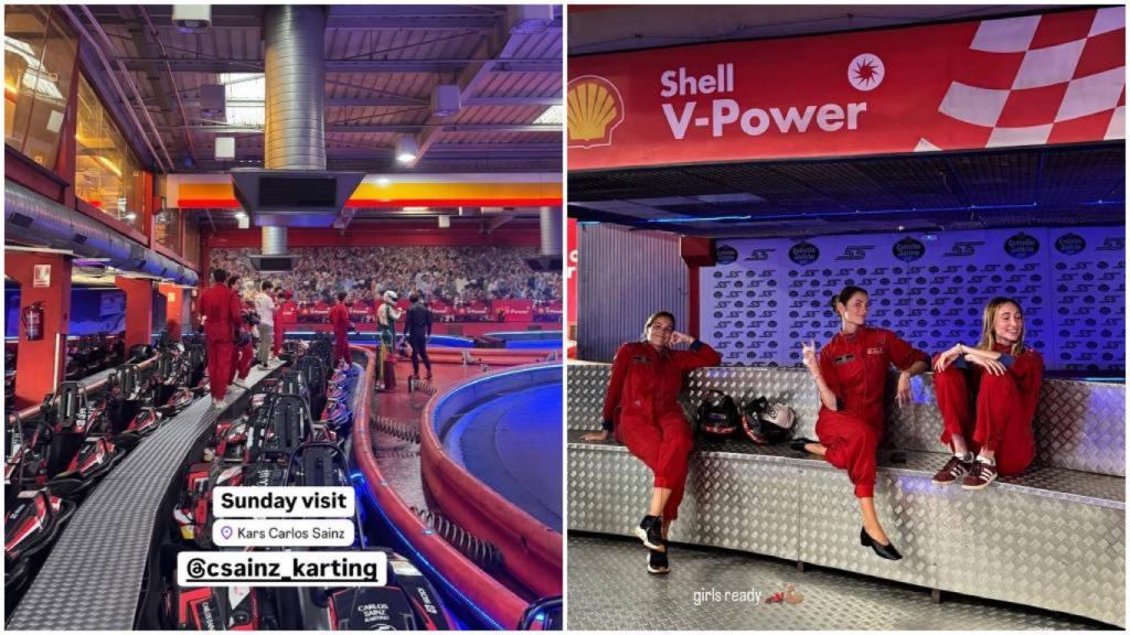 Las imágenes que han compartido Carlos Sainz Jr. y Rebecca Donaldson desde el circuito de Carlos Sainz.