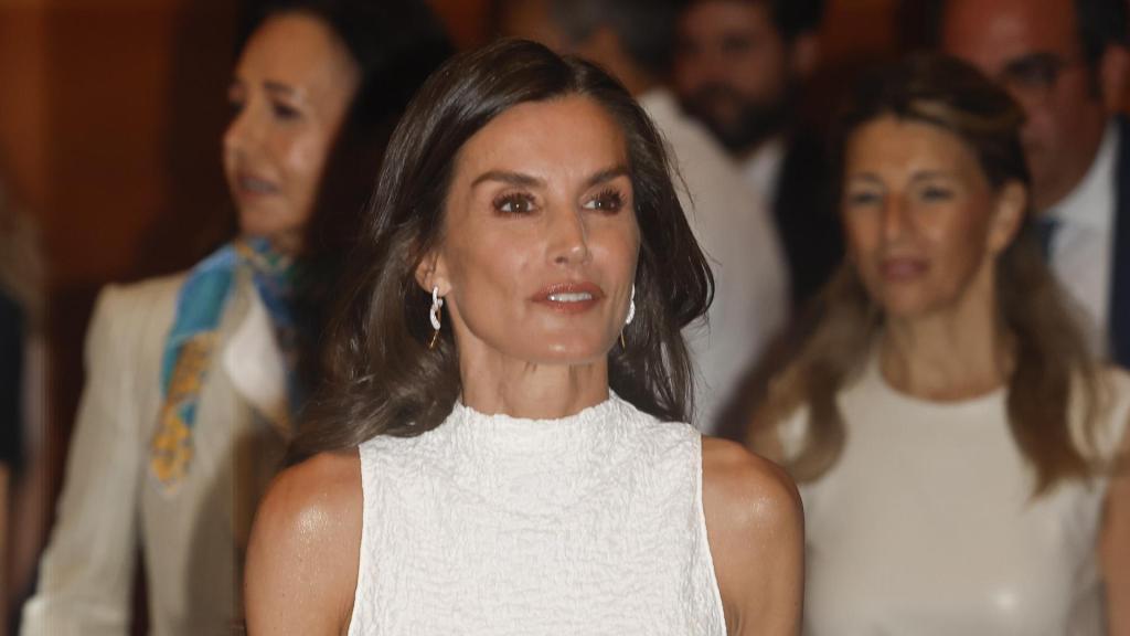 La reina Letizia en un acto público este lunes, 9 de junio.