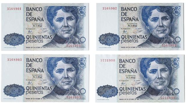 Último billete de 500 pesetas que tuvieron en sus manos los españoles.
