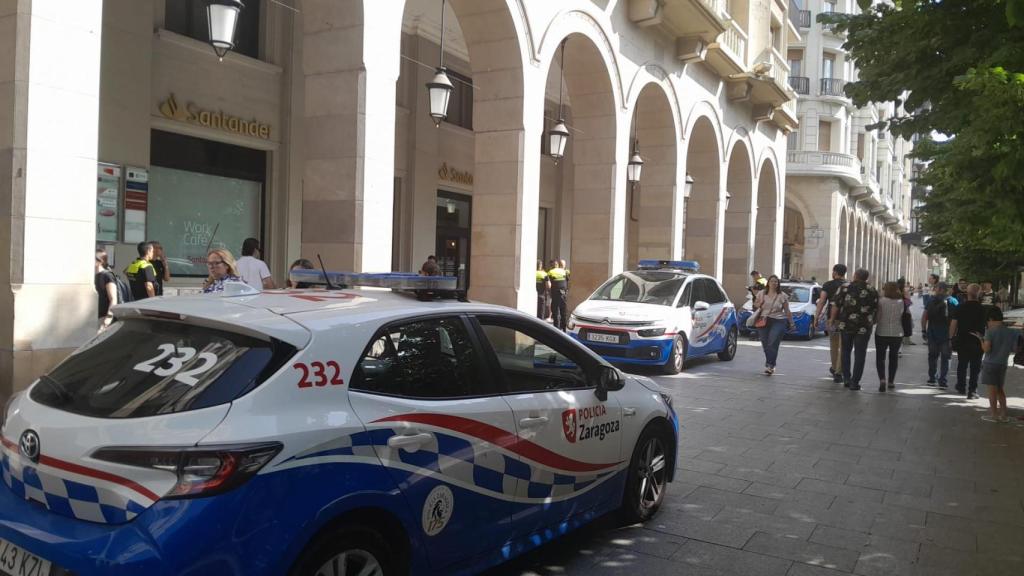 Policía Local de Zaragoza, en Paseo Independencia.