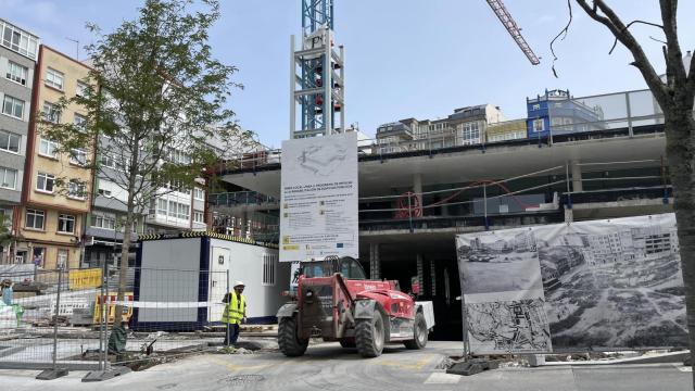 El nuevo mercado de Monte Alto en obras.