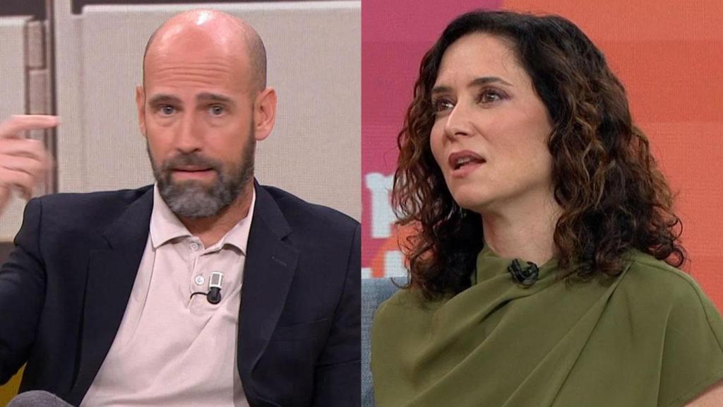 Gonzalo Miró e Isabel Díaz Ayuso en imágenes de 'Espejo Público'.